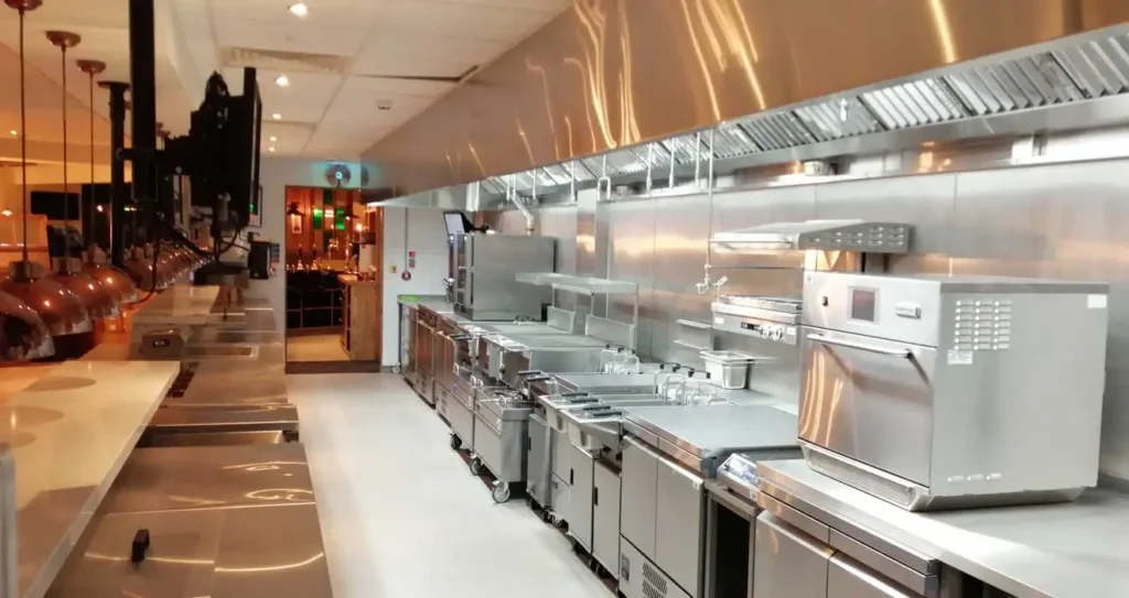 Ontwerp van een professionele keuken